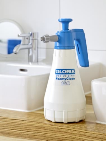 Gloria Drucksprüher Schaumsprüher FoamyClean 100 für KFZ,Fahrrad,Bad,Haushalt,Garten,Werkstatt, weiß - 5