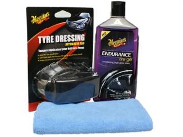 Meguiar`s Endurance High Gloss Set inkl.Tire Dressing Pad und Microfasertuch - 1