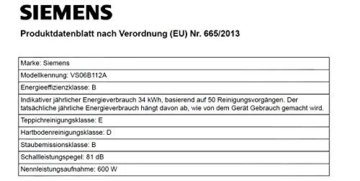 Siemens VS06B112A Bodenstaubsauger synchropower EEK B (mit Beutel, highPower-Motor, PowerProtect System, Hartbodendüse), 700 W, schwarz - 3