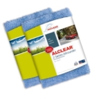 2er Set ALCLEAR Poliertücher 2-Seiten-Allrounder Premium ohne Hologramme, f. Auto Yachting & Poliermaschine, 40x40 cm blau - 1