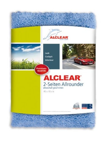 ALCLEAR 8201000 Profi Autopflegeset 4teilig bestehend aus Trockenwunder, 2-Seiten Allrounder, Felgenhandschuh sowie Microcar Autoschwamm - 2