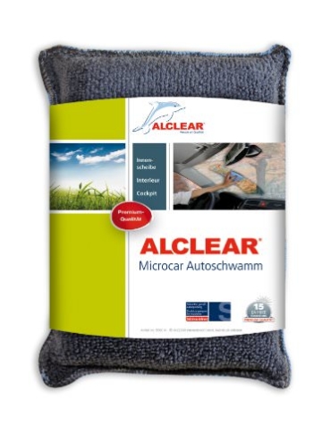 ALCLEAR 8201000 Profi Autopflegeset 4teilig bestehend aus Trockenwunder, 2-Seiten Allrounder, Felgenhandschuh sowie Microcar Autoschwamm - 5