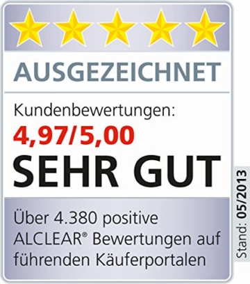 ALCLEAR 8201000 Profi Autopflegeset 4teilig bestehend aus Trockenwunder, 2-Seiten Allrounder, Felgenhandschuh sowie Microcar Autoschwamm - 7