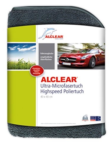 ALCLEAR 822203H Ultra-Microfasertuch Highspeed Poliertuch 40 x 40 cm grau - 1