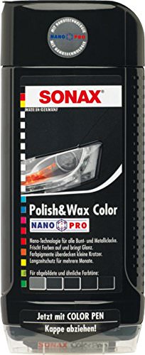 SONAX 296100 Polish & Wax Color NanoPro schwarz, 500 ml - 1