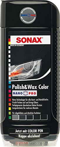 SONAX 296100 Polish & Wax Color NanoPro schwarz, 500 ml - 1