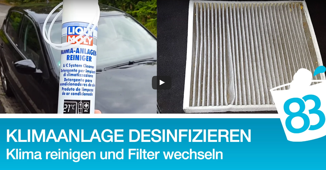 Klimaanlage desinfizieren - Klimaanlage Desinfektion und Innenraumfilter  Pollenfilter wechseln