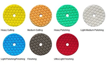 Chemical Guys Hex Logic Quantum Polierpad 5,5 inch (140mm) Schwarz - Finishing Polierpad - 