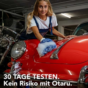 OTARU Hochwertiger Waschhandschuh - Auto & Motorrad - Extragroße Reinigungsfläche (Innovative Fasertechnologie) Besondere Saugstärke - 7