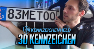 3D Kennzeichen Kennzeichenheld Gutschein