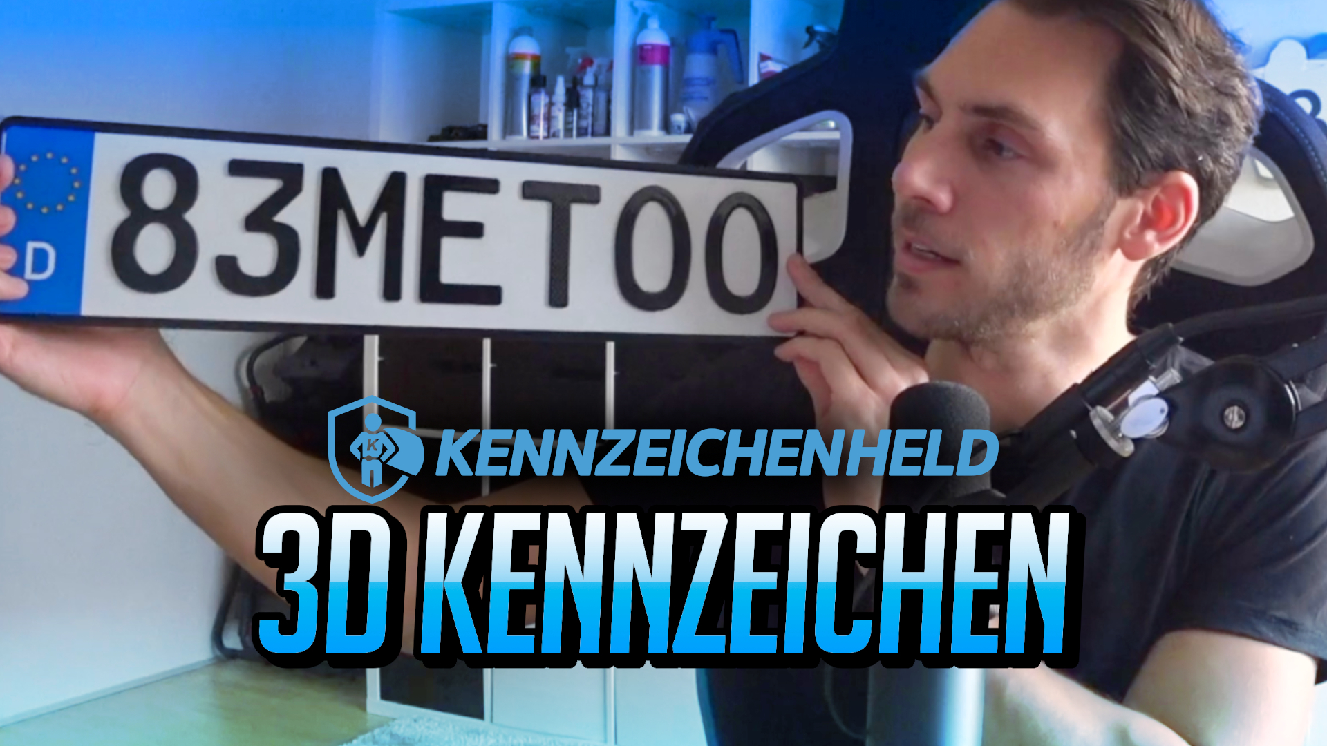 3D Kennzeichen von Kennzeichenheld.de mit Gutschein