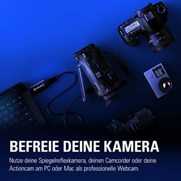 Corsair Elgato Cam Link 4K, Live-Streamen und Aufnehmen mit DSLR, Action Cam oder Camcorder in 1080p60 oder 4K bei 30 fps, HDMI Capture-Gerät, USB 3.0 - 2