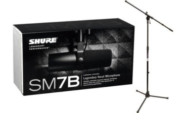 Shure SM7B Dynamisches Nierenmikrofon mit Stativ - 2