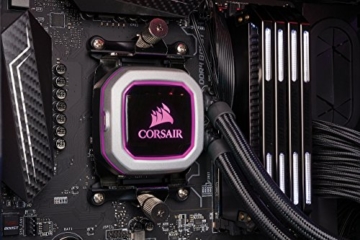 CORSAIR Hydro Series H150i PRO RGB CPU-Flüssigkeitskühlung (360-mm-Radiator, drei ML Series 120-mm-PWM-Lüfter, RGB-Beleuchtung und Lüfter, Intel 115x/2066 und AMD AM4 kompatibel) - 13