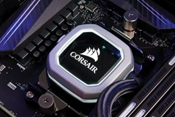 CORSAIR Hydro Series H150i PRO RGB CPU-Flüssigkeitskühlung (360-mm-Radiator, drei ML Series 120-mm-PWM-Lüfter, RGB-Beleuchtung und Lüfter, Intel 115x/2066 und AMD AM4 kompatibel) - 14