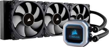CORSAIR Hydro Series H150i PRO RGB CPU-Flüssigkeitskühlung (360-mm-Radiator, drei ML Series 120-mm-PWM-Lüfter, RGB-Beleuchtung und Lüfter, Intel 115x/2066 und AMD AM4 kompatibel) - 1