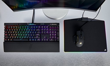 Corsair K70 RGB MK.2 Mechanische Gaming Tastatur (Cherry MX Silent: Leichtgängig und Flüsterleise, Dynamischer RGB LED Hintergrundbeleuchtung, QWERTZ DE Layout) schwarz - 4