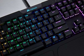 Corsair K70 RGB MK.2 Mechanische Gaming Tastatur (Cherry MX Silent: Leichtgängig und Flüsterleise, Dynamischer RGB LED Hintergrundbeleuchtung, QWERTZ DE Layout) schwarz - 7