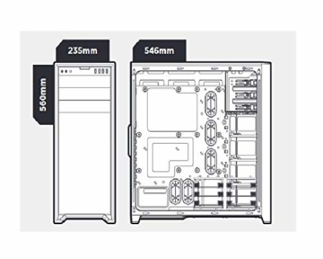 Corsair Obsidian Series 750D Airflow Edition PC-Gehäuse (Seitenfenster Full Tower ATX High Airflow Performance) schwarz - 10