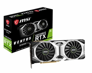 MSI NVIDIA Geforce RTX 2080Ti Ventus GP 11G Grafikkarte, 11GB, GDDR6, 1545MHz, 3 x DisplayPort, HDMI, Kühlsystem mit Zwei Lüftern - 1