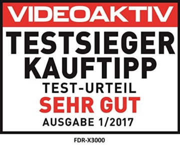 Sony FDR-X3000R 4K Action Cam mit BOSS (Exmor R CMOS Sensor, Carl Zeiss Tessar Optik, GPS, WiFi, NFC) mit RM-LVR3 Live View Remote Fernbedienung, weiß - 48