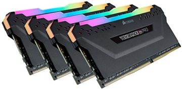 Corsair Vengeance RGB PRO 64GB (4x16GB) DDR4 3200MHz C16 XMP 2.0 Enthusiast RGB LED-Beleuchtung Speicherkit - schwarz - 1