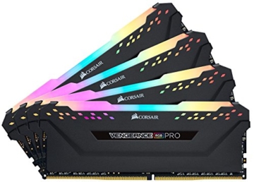 Corsair Vengeance RGB PRO 64GB (4x16GB) DDR4 3200MHz C16 XMP 2.0 Enthusiast RGB LED-Beleuchtung Speicherkit - schwarz - 7