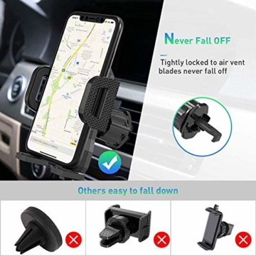 miracase MOVING LIFE Handyhalterung Auto, 3 in 1 KFZ Handy Halterung, mit  Saugnapf Lüftung Handyhalter, 360° drehbare Autohalterung Silikon Schutz  für iPhone, Samsung, Huawei, Sony, One Plus usw