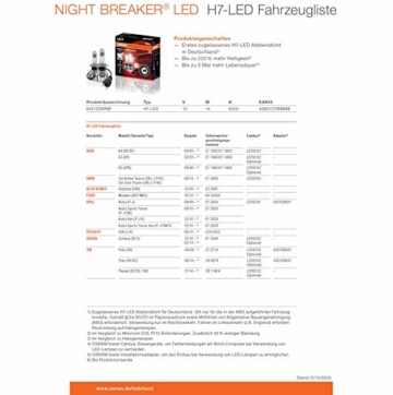 OSRAM NIGHT BREAKER H7-LED; bis zu 220 % mehr Helligkeit, erstes legales LED H7 Abblendlicht mit Straßenzulassung - 8