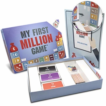 My First Million Game Gesellschaftsspiele für Erwachsene I Deutsche Version I Finanzwissen Brettspiel mit Aktien, Immobilien und Startups I Gesellschaftsspiel Erwachsene ab 16 Jahren - 4