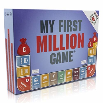 My First Million Game Gesellschaftsspiele für Erwachsene I Deutsche Version I Finanzwissen Brettspiel mit Aktien, Immobilien und Startups I Gesellschaftsspiel Erwachsene ab 16 Jahren - 1