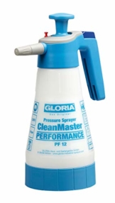 GLORIA Drucksprüher CleanMaster PERFORMANCE PF 12 | Zur Reinigung und Desinfektion | Desinfizieren mittels Sprühflasche | 1,25 L Füllinhalt | Für Mittel mit pH-Wert 2-9 | Ölfest - 1