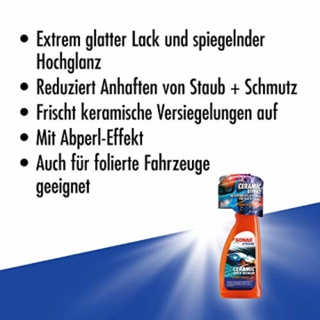 SONAX XTREME Ceramic QuickDetailer (750 ml) superschnelle Lackpflege mit Ceramic-Technologie für ein perfektes Lackfinish. Sorgt für eine extreme Glätte des Lacks | Art-Nr. 02684000 - 2