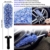 13er Auto Reinigung Bürsten Pinsel Set, mit Detailing Bürsten Reifenbürste Car Duster Brush Mikrofaser Felgenbürste Waschhandschuh Reinigungstücher für Waschen Motor Alufelge Auto Innenraum Außenraum - 3
