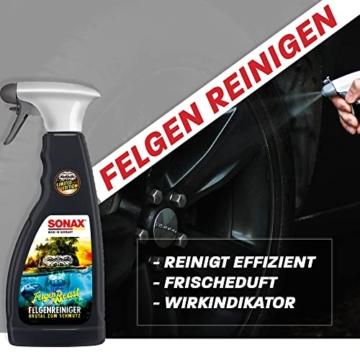 Autowäsche Set - SONAX: Autoshampoo Glanz Shampoo Konzentrat - SONAX Wascheimer mit Deckel & Schmutzfalle, Waschhandschuh mit Insekten Mesh - Autoreinigungsset Aussen - 3