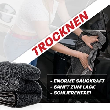 Autowäsche Set - SONAX: Autoshampoo Glanz Shampoo Konzentrat - SONAX Wascheimer mit Deckel & Schmutzfalle, Waschhandschuh mit Insekten Mesh - Autoreinigungsset Aussen - 4