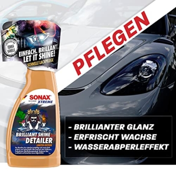 Autowäsche Set - SONAX: Autoshampoo Glanz Shampoo Konzentrat - SONAX Wascheimer mit Deckel & Schmutzfalle, Waschhandschuh mit Insekten Mesh - Autoreinigungsset Aussen - 5