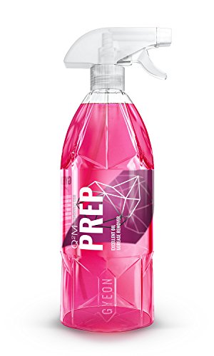 detailmate Auto Lackvorbereitung Set: GYEON Q²M Prep Vorreiniger 1 Liter + 2X Premium Microfasertuch 320 GSM 40x40cm weiß + 2X Premium Microfasertuch 320GSM 40x40 cm pink - 2