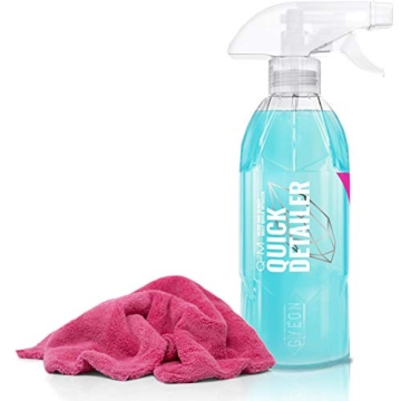 detailmate Gyeon Quick Detailer Set: Gyeon Q²M Quick Detailer 400ml + Mikrofasertuch Superflausch 40x40cm, 550GSM - 1