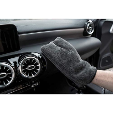 detailmate Innenraumreiniger Set: Gyeon Leather Cleaner mild 500ml Mikrofaser Präzisionshandschuh 1000GSM - 6