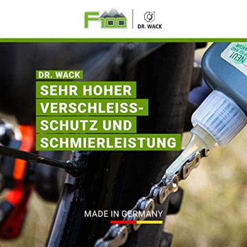 Dr. Wack 2875 - F100 Bio Kettenöl 100 ml I Premium Fahrrad Kettenöl für weniger Reibung & Verschleiß I Bio-Kettenöl für alle Fahrräder & E-Bikes I Hochwertige Fahrradpflege – Made in Germany - 3