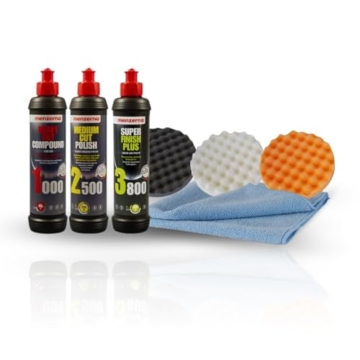 Menzerna Autopolitur Set + gewaffelte Pads Ø125 - 1