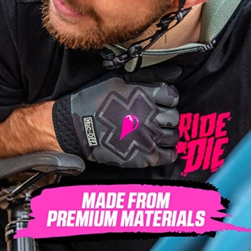 Muc-Off Camo Mountainbike Handschuhe, Groß Handgemachte Premium Überzieh Handschuhe zum Mountainbiken Atmungsaktives L - 2