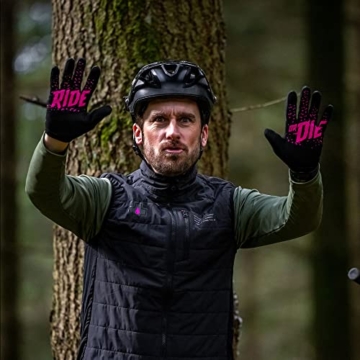Muc-Off Camo Mountainbike Handschuhe, Groß Handgemachte Premium Überzieh Handschuhe zum Mountainbiken Atmungsaktives L - 6