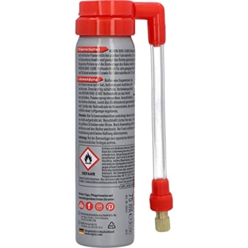 NIGRIN Fahrrad Reifendicht, sofortige Pannenhilfe, geeignet für alle gängingen Ventile, 75 ml - 3