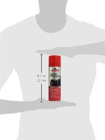 NIGRIN Gummipflege-Spray, Pflege für Gummiteile am Auto, pflegt und schützt nachhaltig, 300 ml, 1 Packung - 3