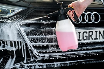 NIGRIN POWER Auto-Shampoo, entfernt auch starke Verschmutzungen, mit Grapefruit-Minze-Duft und Glanz-Booster, 1 Liter - 2