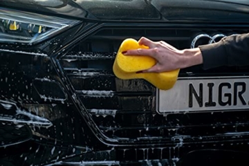 NIGRIN POWER Auto-Shampoo, entfernt auch starke Verschmutzungen, mit Grapefruit-Minze-Duft und Glanz-Booster, 1 Liter - 4