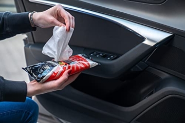 NIGRIN Power Kunststoff-Pflegetücher, reinigen die Oberflächen im Auto, silikonfrei, mit Grapefruit-Minze-Duft, 15 Stück - 3