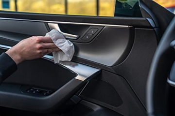 NIGRIN Power Kunststoff-Pflegetücher, reinigen die Oberflächen im Auto, silikonfrei, mit Grapefruit-Minze-Duft, 15 Stück - 4